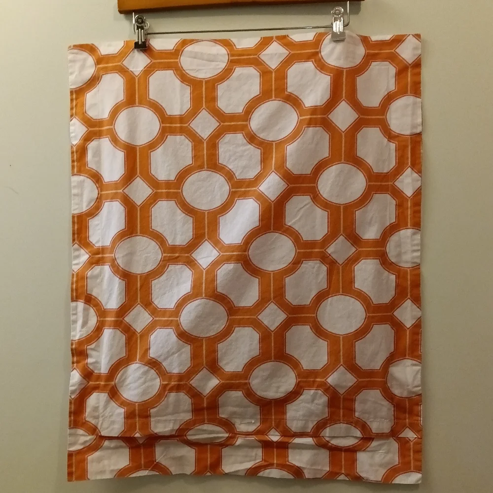 Pottery Barn Nova Geo *Single* Standard Sham Orange/White